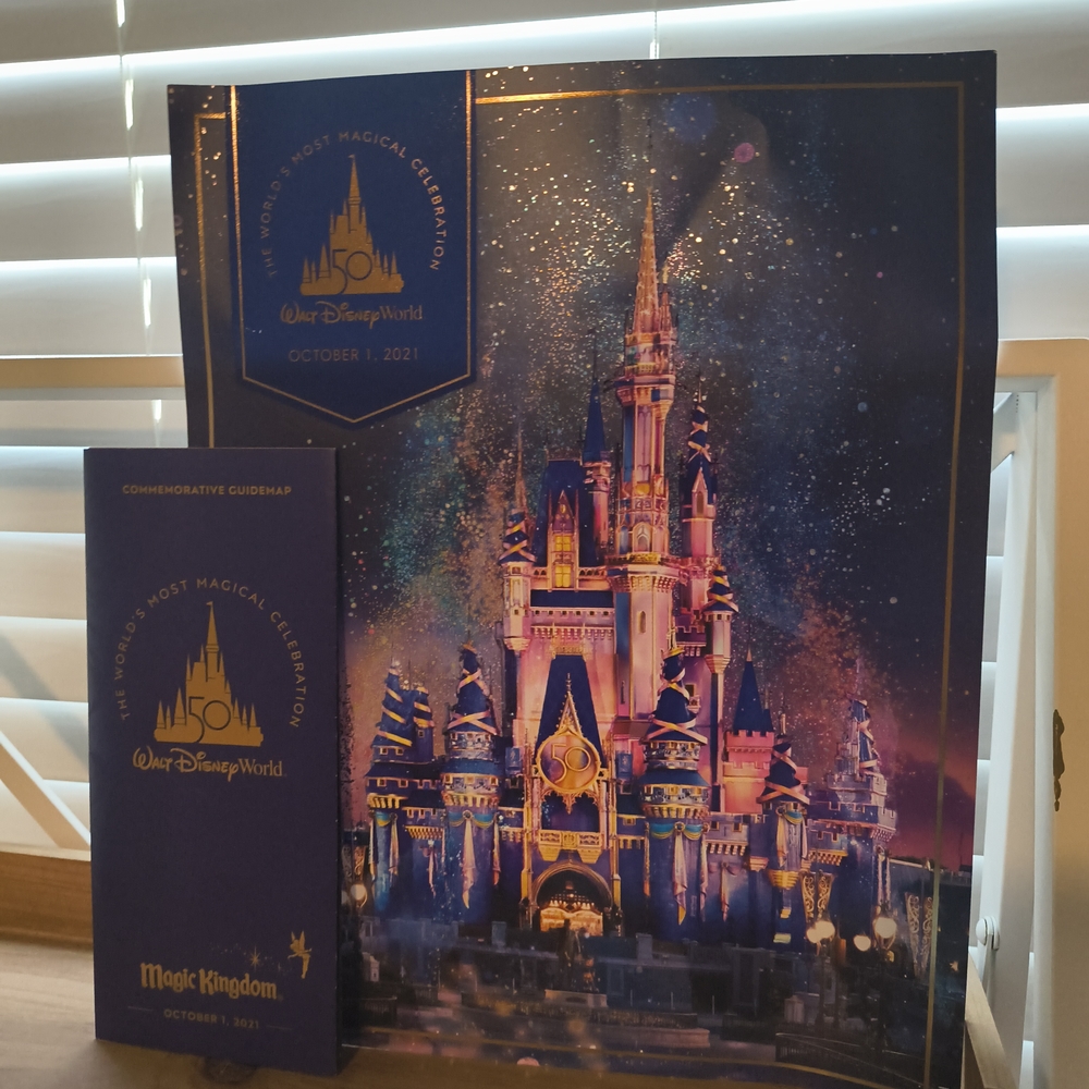 Disney World Commemorative Guide Map